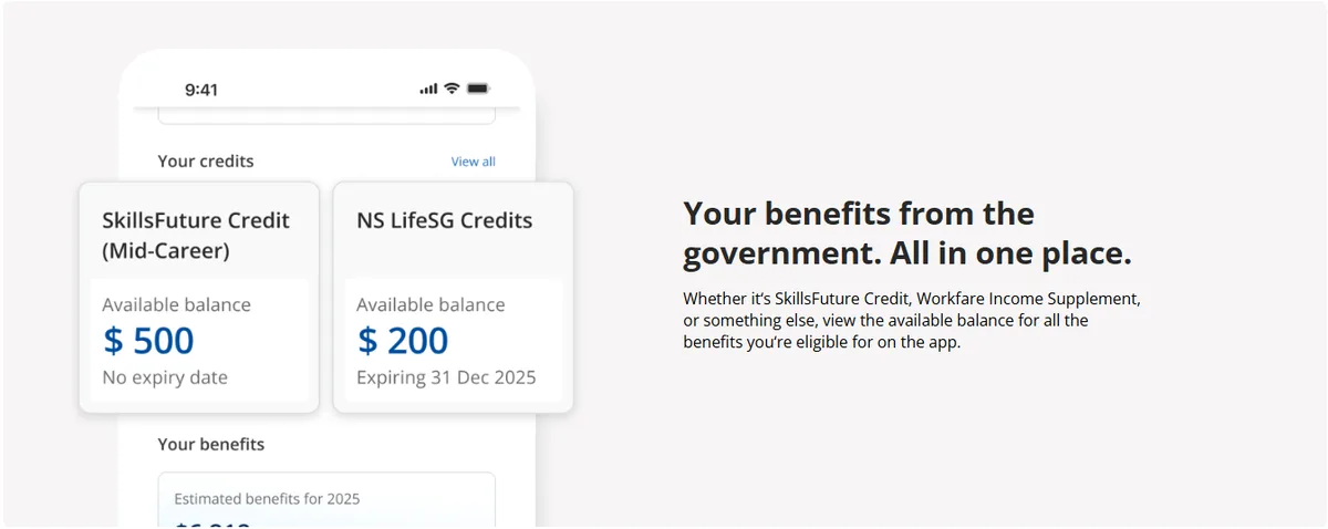LifeSG — your benefits from the government, all in one place